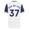 Original Trikotsatz Tottenham Hotspur Van De Ven 37 Heimtrikot 2024-25 Für Kinder